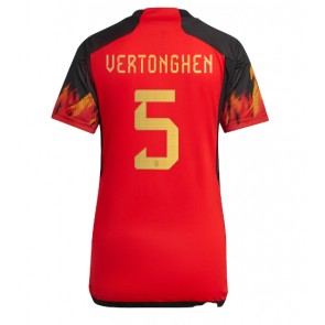 Belgium Jan Vertonghen #5 Replica Home Stadium Shirt for Women World Cup 2022 Short Sleeve